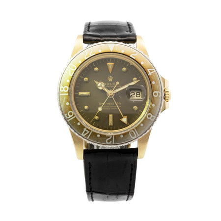 Rolex GMT Master 18ky YG/SS 1675 Custom Buckle