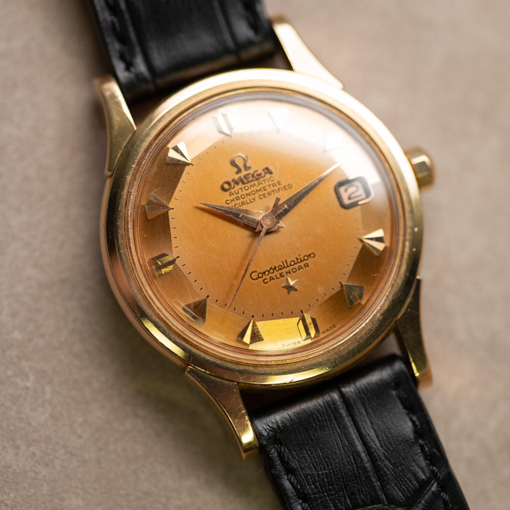Omega Constellation Calendar 18k YG 2943/2954 SC