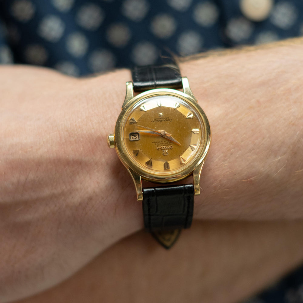Omega Constellation Calendar 18k YG 2943/2954 SC