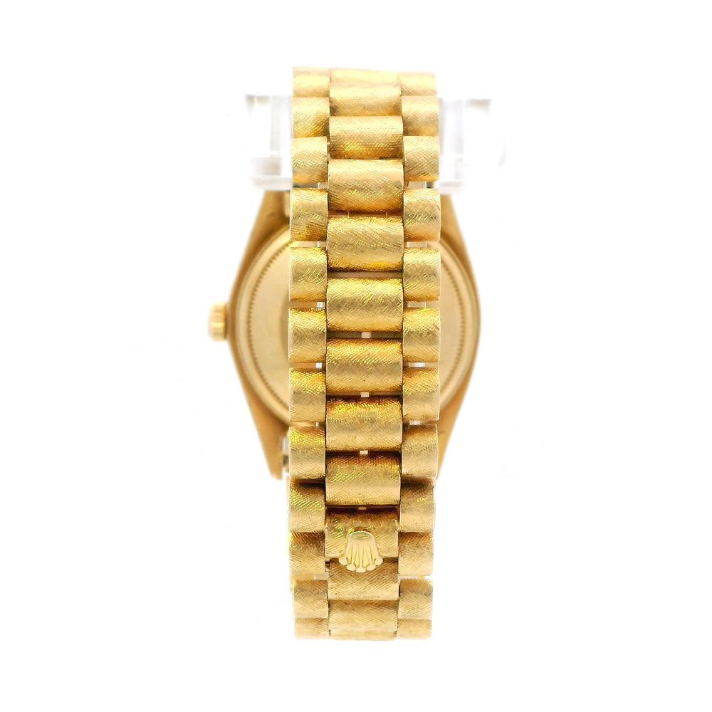 Rolex Day Date 18ky Crosshatch Finish 18038