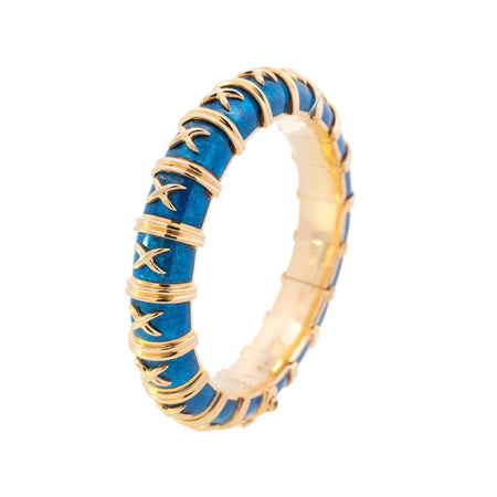 Tiffany & Co. Bracelet 18ky Blue Enamel
