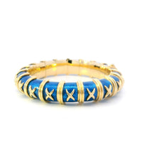 Tiffany & Co. Bracelet 18ky Blue Enamel