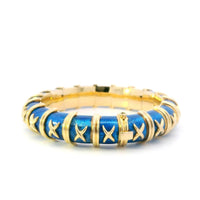 Tiffany & Co. Bracelet 18ky Blue Enamel