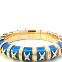 Tiffany & Co. Bracelet 18ky Blue Enamel