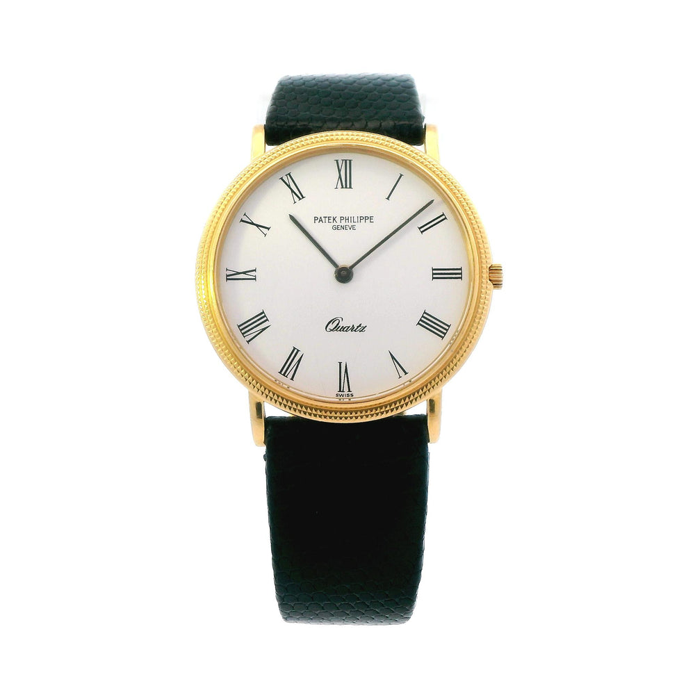 Patek Philippe Calatrava 18ky Quartz 33mm  3744