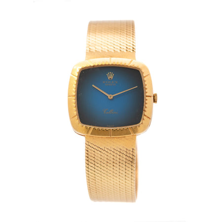 Rolex Cellini 4084 18ky Blue Dial
