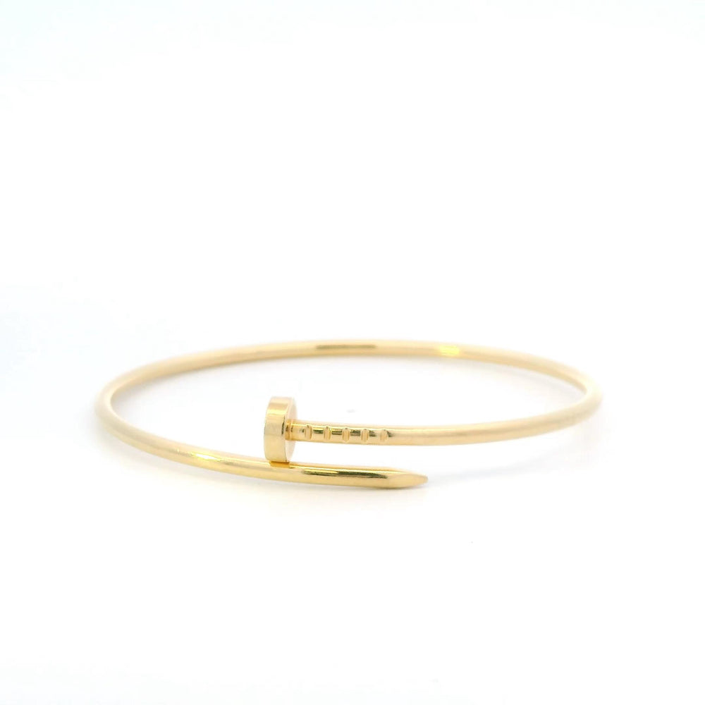 Cartier Juste un Clou Nail Bracelet Sz 18 18k YG