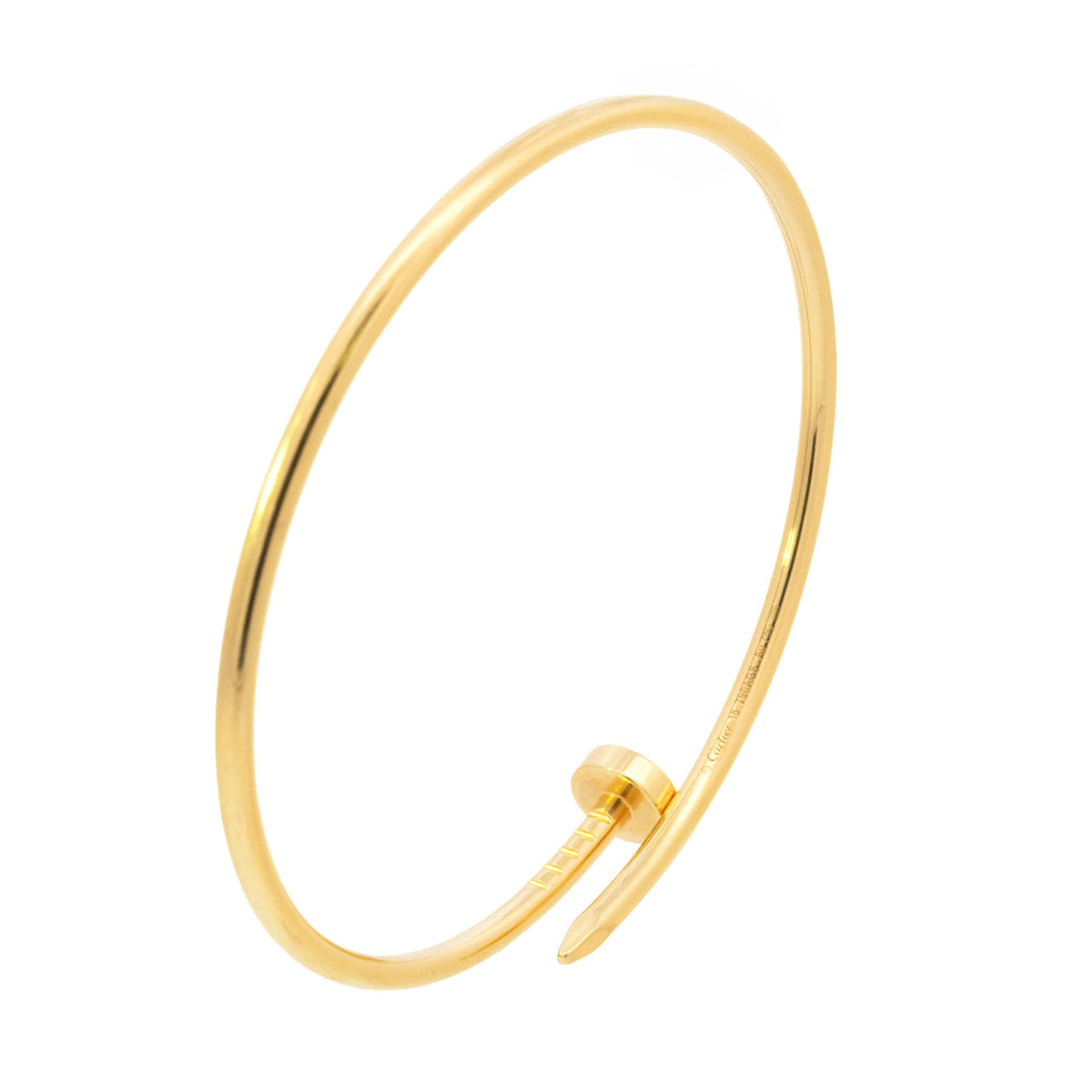 Cartier Juste un Clou Nail Bracelet Sz 18 18k YG