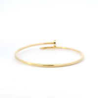 Cartier Juste un Clou Nail Bracelet Sz 18 18k YG