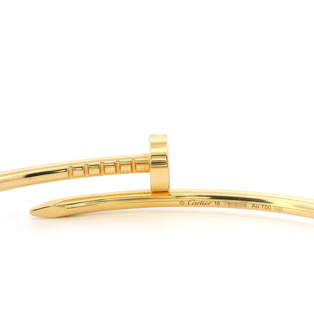 Cartier Juste un Clou Nail Bracelet Sz 18 18k YG