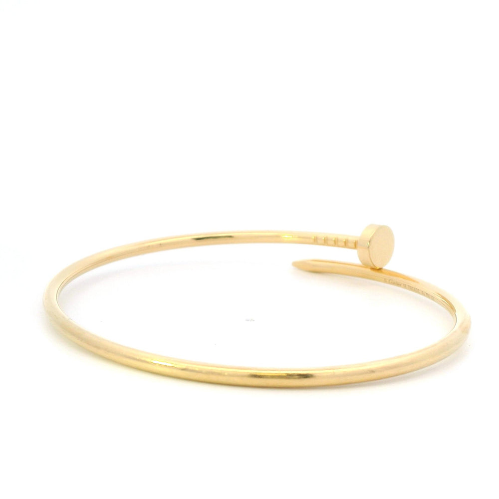 Cartier Juste un Clou Nail Bracelet Sz 18 18k YG