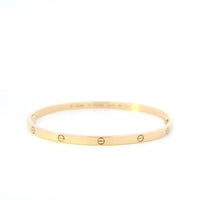 Cartier Thin Love Bracelet Size 19 18k YG