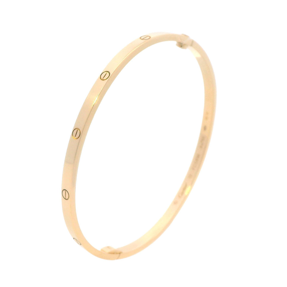 Cartier Thin Love Bracelet Size 19 18k YG