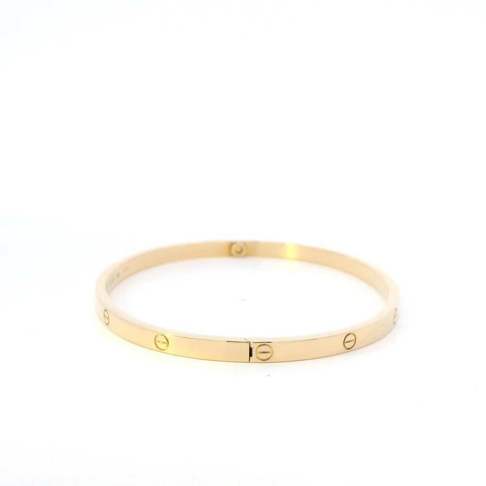 Cartier Thin Love Bracelet Size 19 18k YG