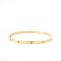 Cartier Thin Love Bracelet Size 19 18k YG