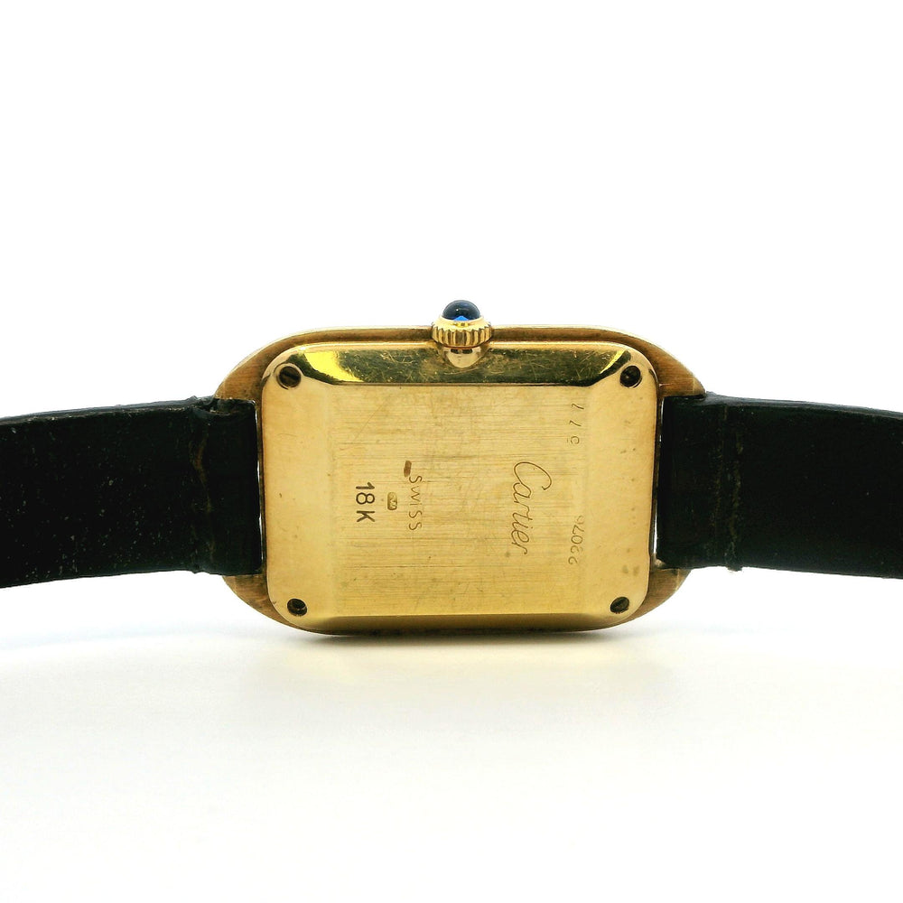 Cartier Gondole Vertical 18ky 22076/577 on leather band