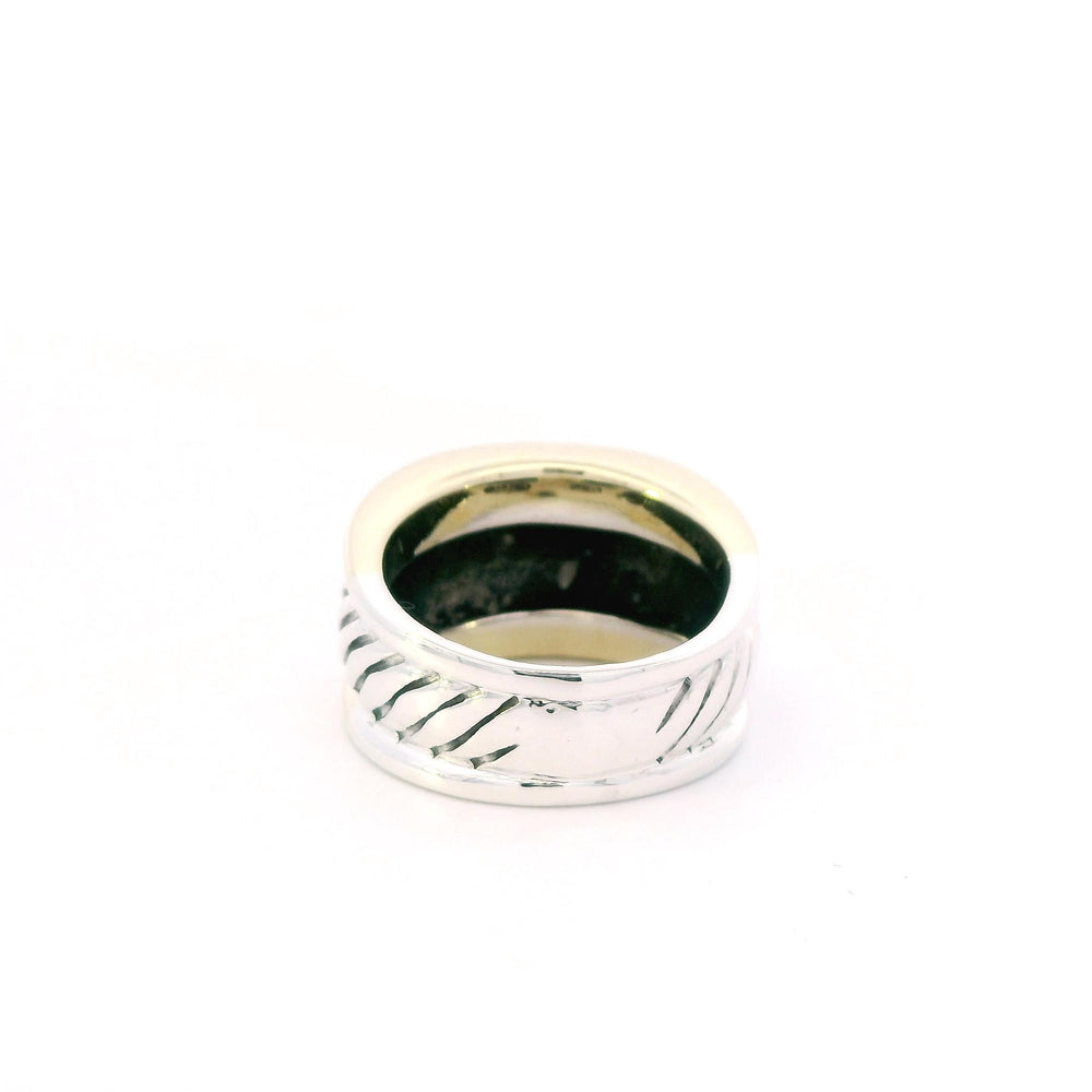 David Yurman Ring 14k Gold/Sterling Silver Sz 6
