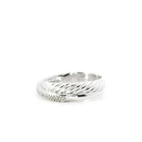 David Yurman Sterling Silver/Diamond Ring Sz 6
