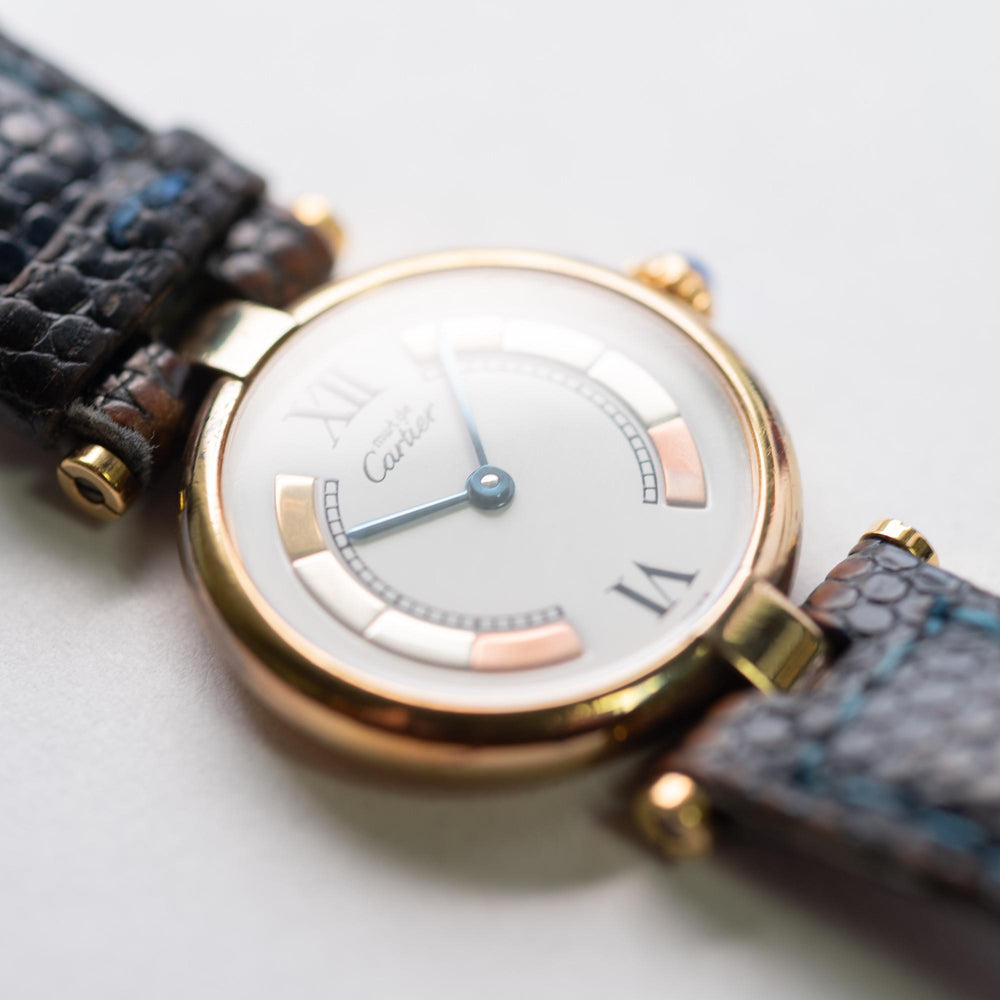 Cartier Vendome Quartz Vermeil Trinity Dial