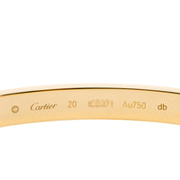 Cartier Love Bracelet 18k YG Sz 20