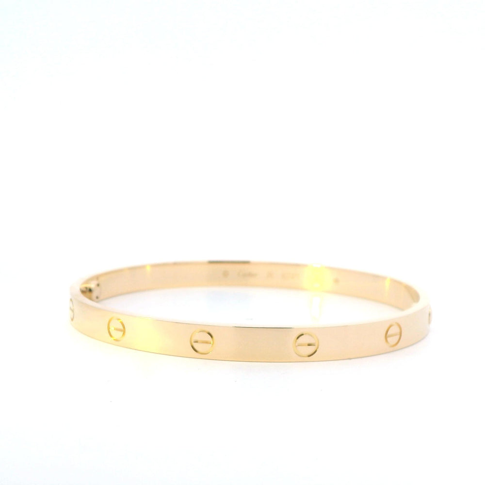 Cartier Love Bracelet 18k YG Sz 20