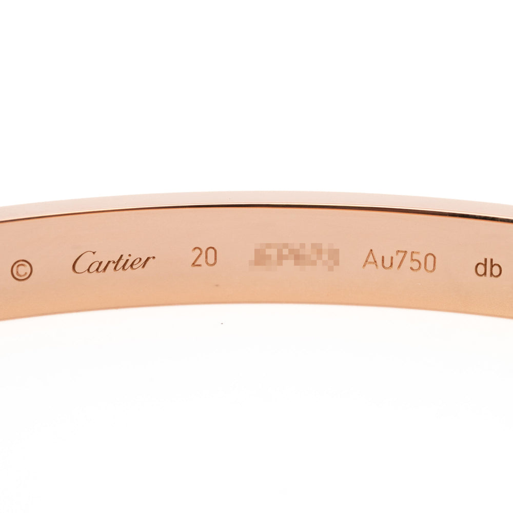 Cartier Love Bracelet RG Size 20