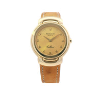 Rolex Cellini 18ky Tan Ostrich Band 6622