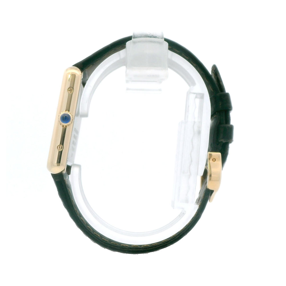 Cartier Tank Louis 3168 18k YG On Leather