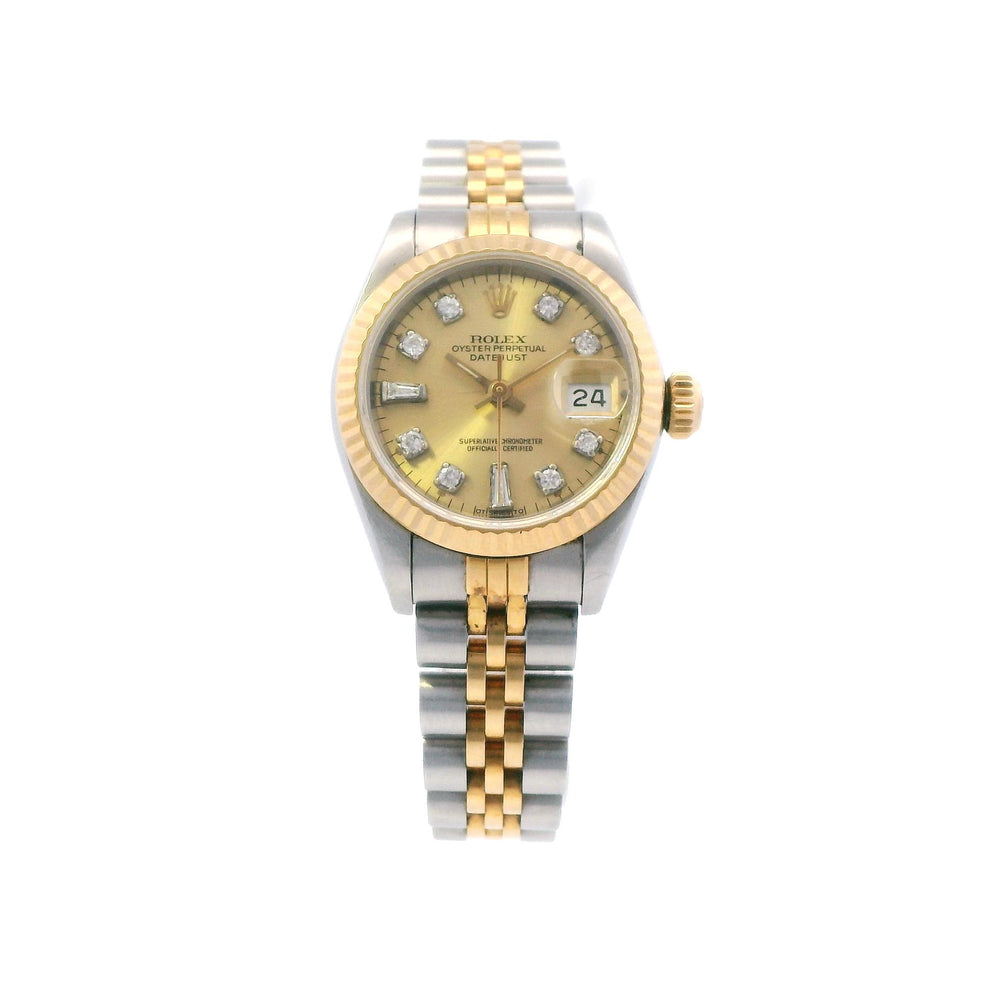 Rolex Datejust 69173 SS/YG 26mm dia dial pap
