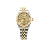 Rolex Datejust 69173 SS/YG 26mm dia dial pap