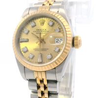 Rolex Datejust 69173 SS/YG 26mm dia dial pap