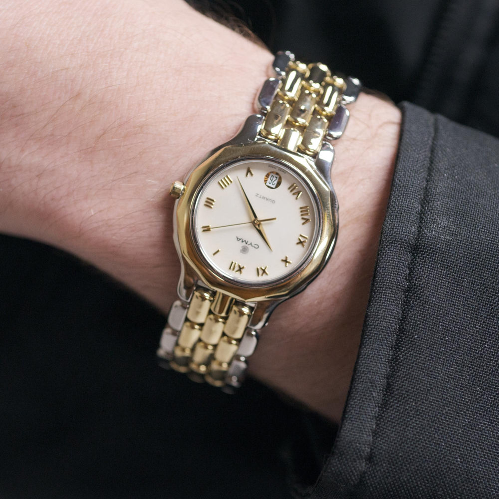 Cyma 34mm SS/18ky MOP Dial Quartz