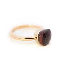 Pomellato Nudo Gele Ring, Signature Cushion-Cut Garnet in RG