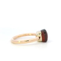 Pomellato Nudo Gele Ring, Signature Cushion-Cut Garnet in RG