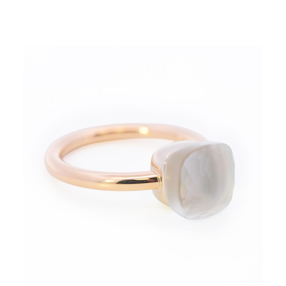 Pomellato Nudo Gele Ring, Signature White Topaz & MOP in 18k