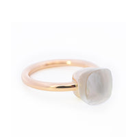 Pomellato Nudo Gele Ring, Signature White Topaz & MOP in 18k
