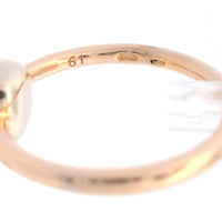 Pomellato Nudo Gere Petit Ring, Signature Cushion Cut Lemon Quartz in 18k RG