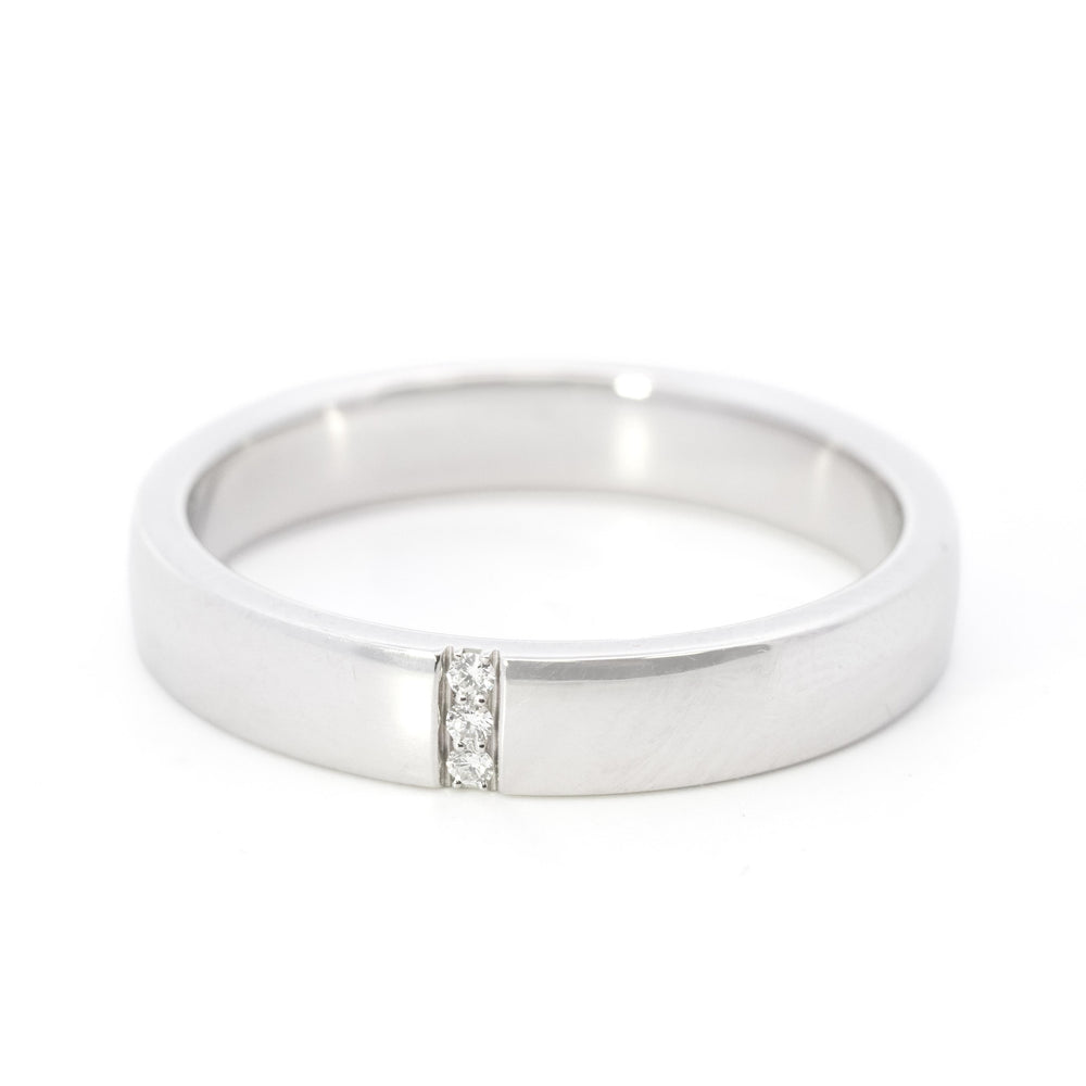 Harry Winston Platinum Diamond Mens Band Size 10.5