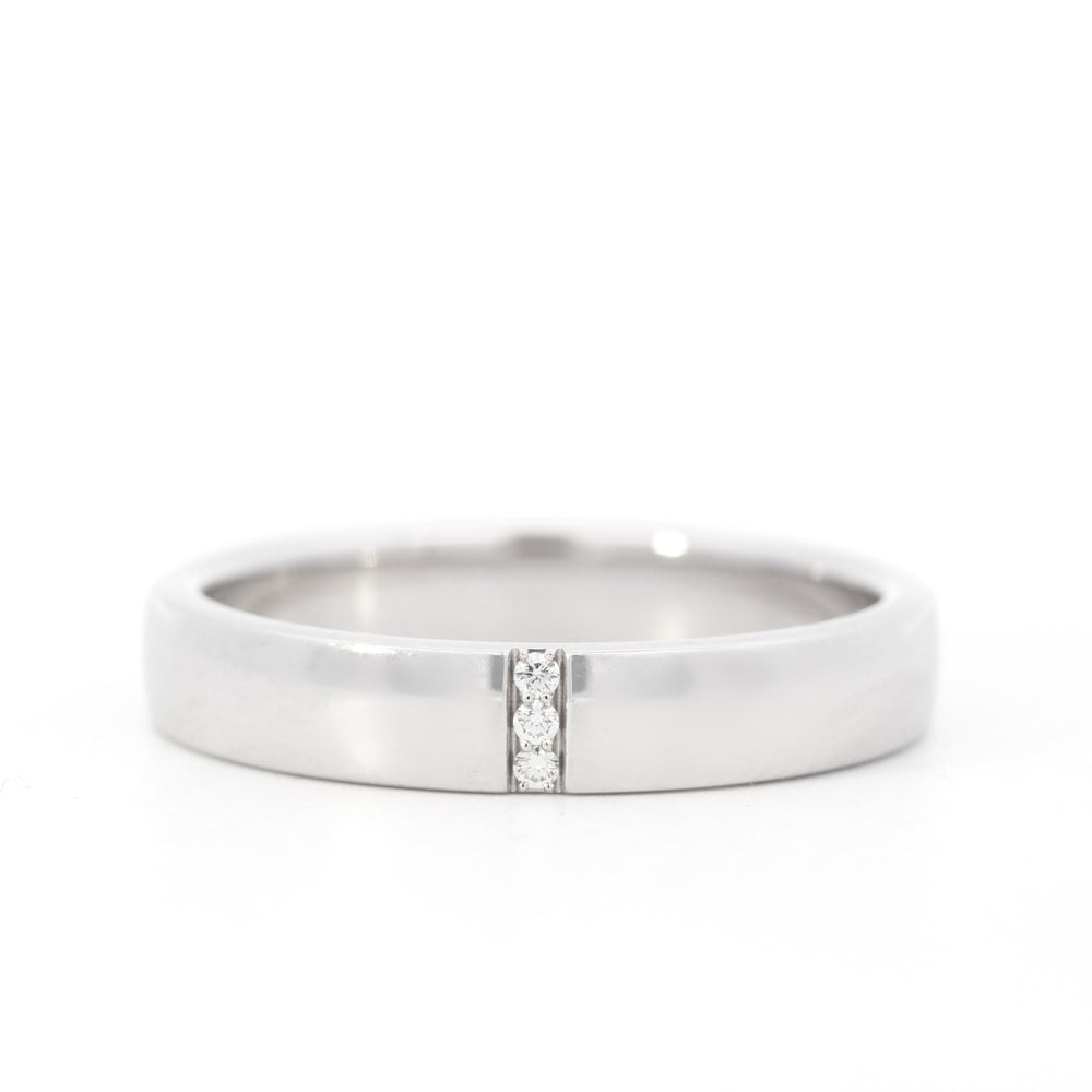 Harry Winston Platinum Diamond Mens Band Size 10.5