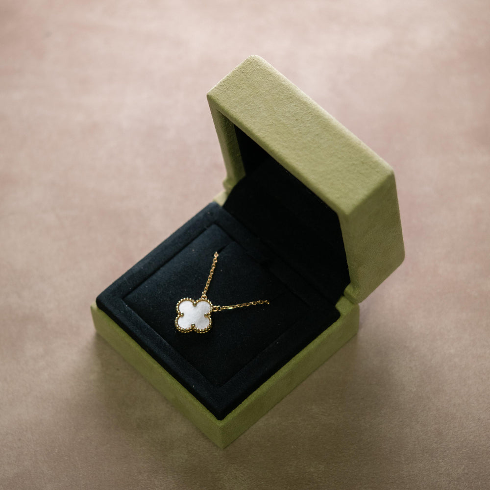 Van Cleef & Arpel MOP Alhambra Motif Necklace