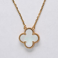 Van Cleef & Arpel MOP Alhambra Motif Necklace