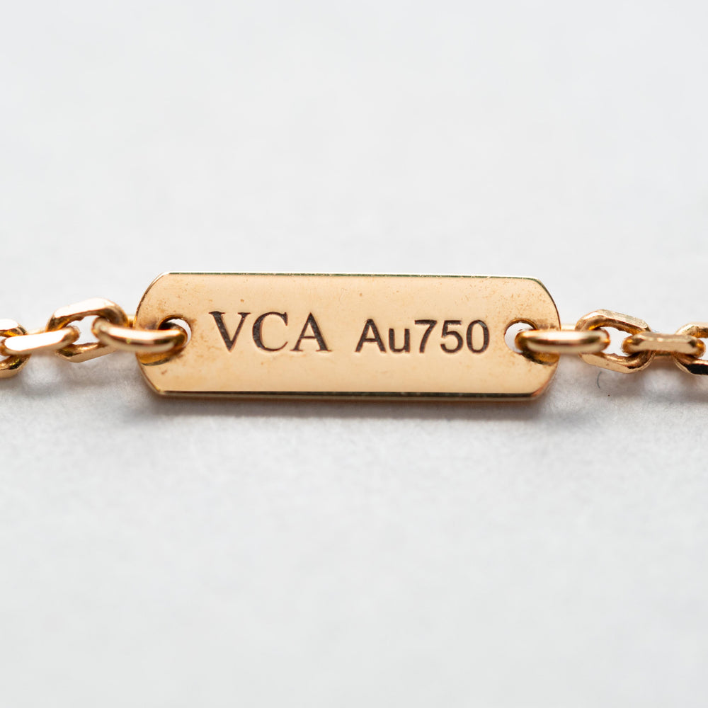 Van Cleef & Arpel MOP Alhambra Motif Necklace