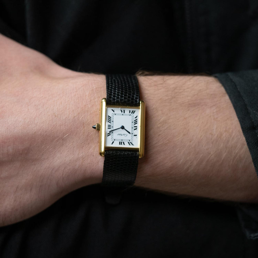 Cartier Tank Vermeil 24mm YG G20M Factory Dial