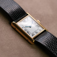 Cartier Tank Vermeil 24mm YG G20M Factory Dial