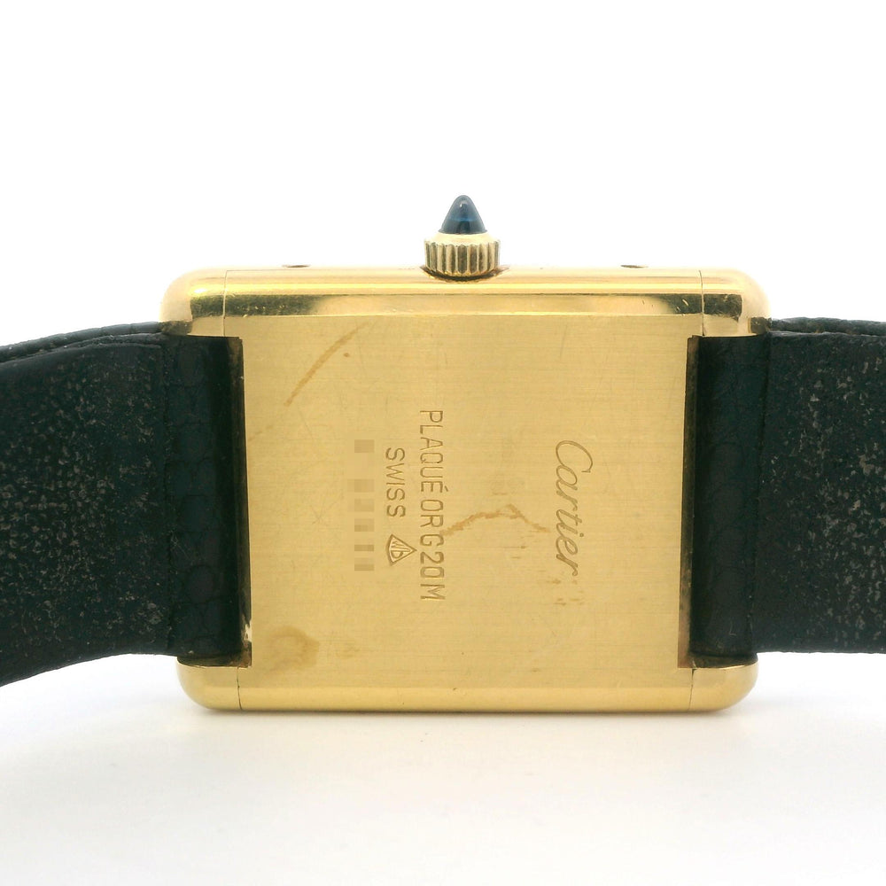 Cartier Tank Vermeil 24mm YG G20M Factory Dial