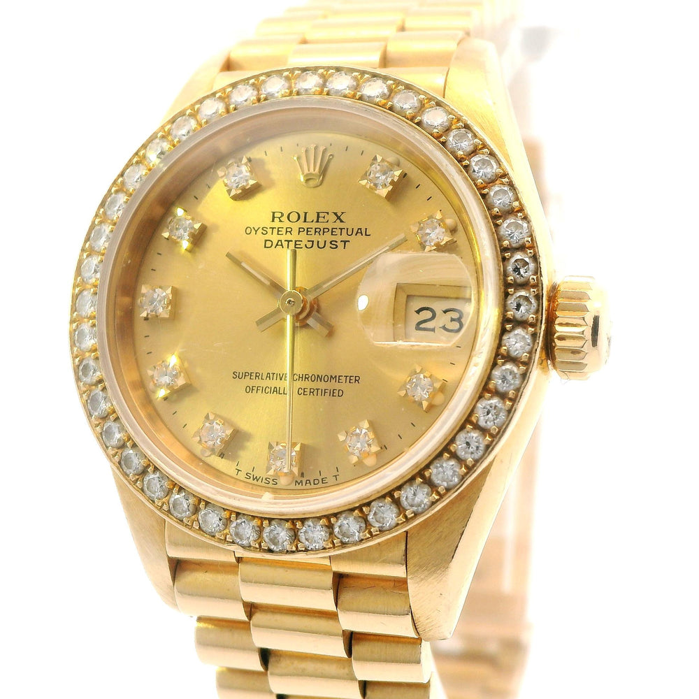 Rolex Datejust 26mm 18k YG Dia dial and Bezel 69138