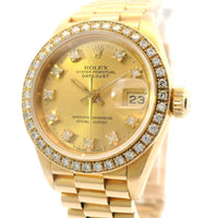 Rolex Datejust 26mm 18k YG Dia dial and Bezel 69138