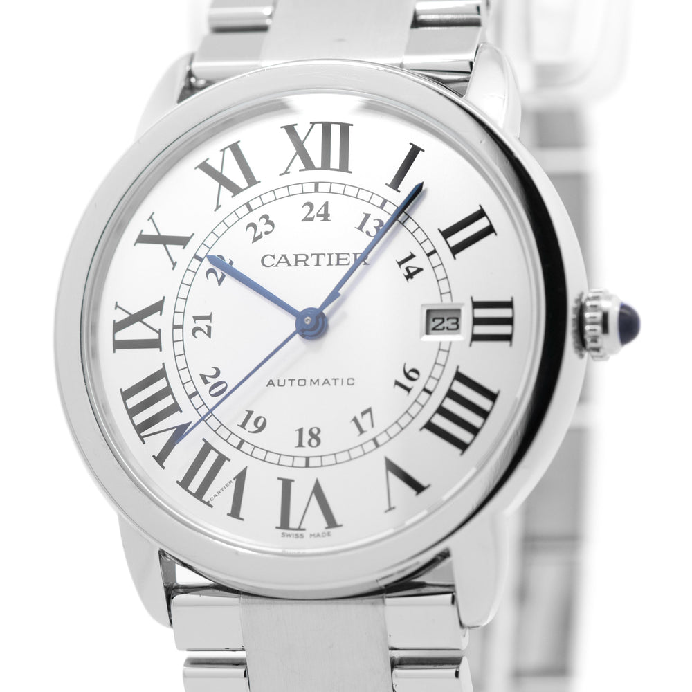 Cartier 42mm Ronde Solo SS 3802 pap