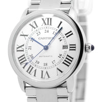 Cartier 42mm Ronde Solo SS 3802 pap