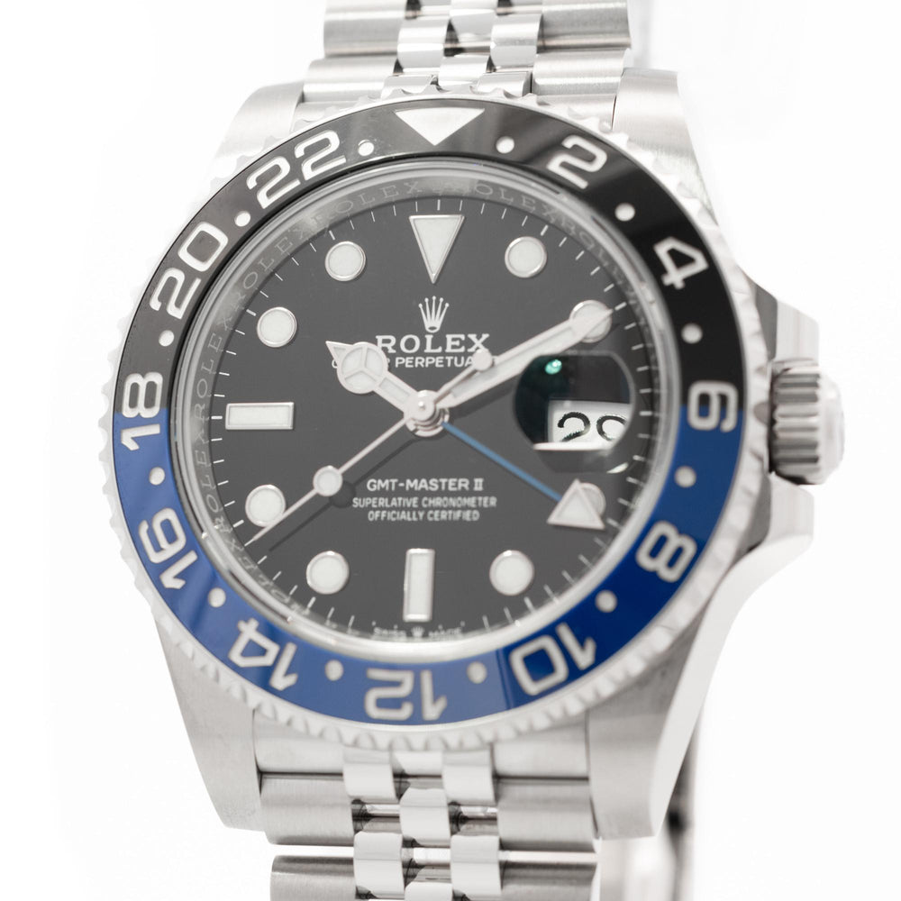 Rolex GMT Master II Batgirl SS 126710BLNR B&P